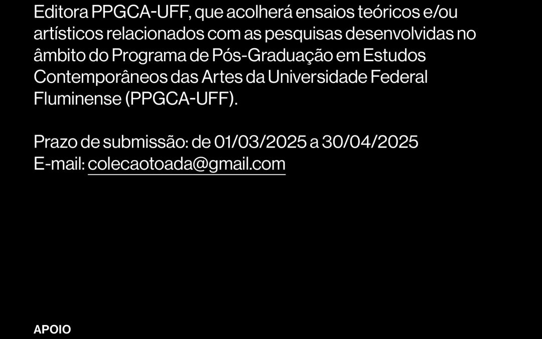 CHAMADA COLEÇÃO TOADA 2025